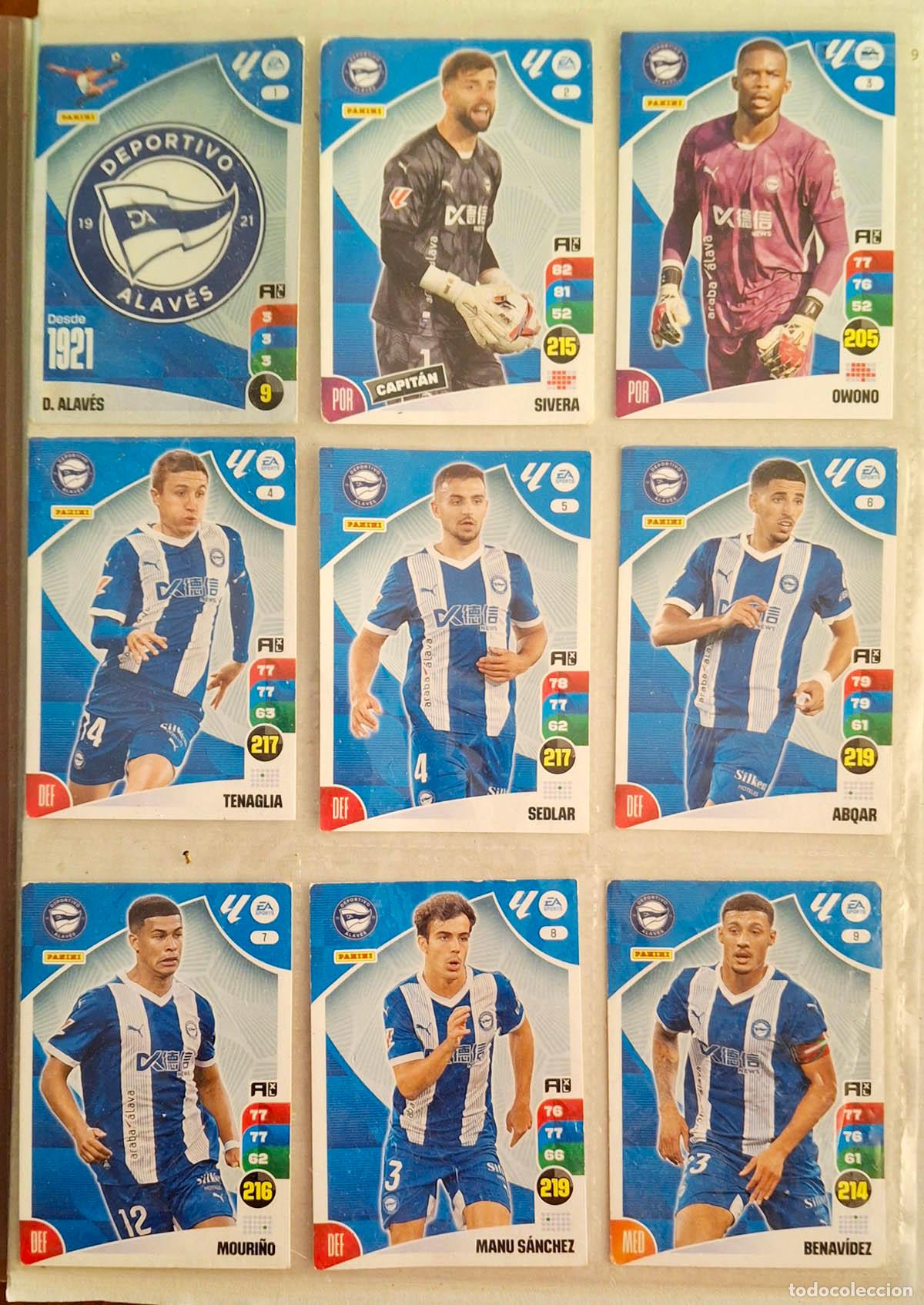 Cromos de f&uacute;tbol: Equipo Deportivo Alav&eacute;s, 21 cards Adrenalyn 2024-2025 24-25. Ver 4 fotos