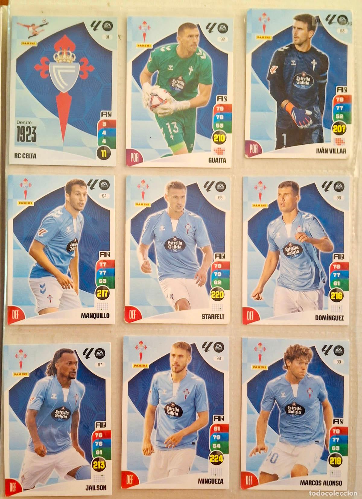 Cromos de f&uacute;tbol: Equipo Celta, 18 cards Adrenalyn 2024-2025 24-25. Ver 4 fotos