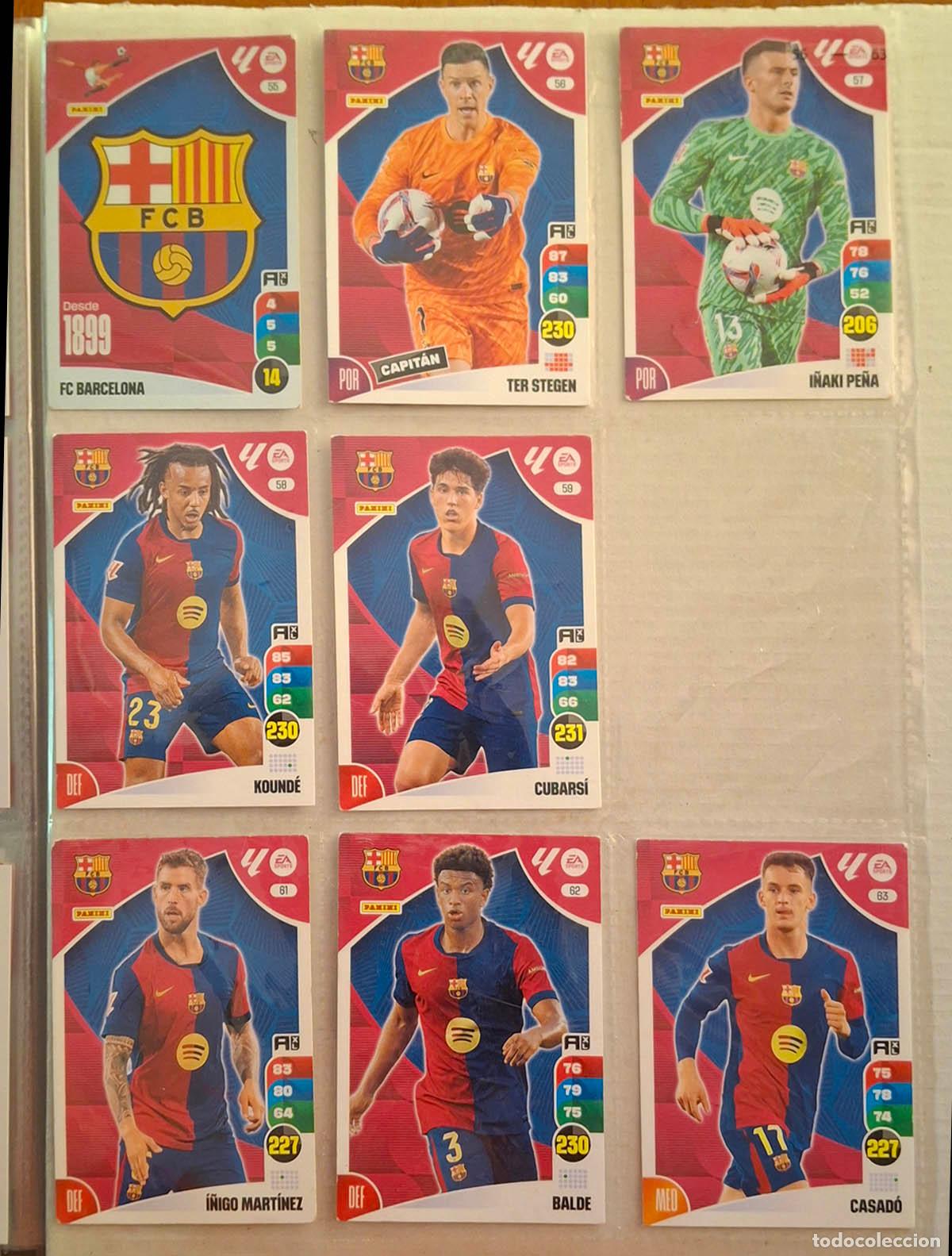 Cromos de f&uacute;tbol: Equipo F.C. Barcelona, 19 cards Adrenalyn 2024-2025 24-25. Ver 4 fotos