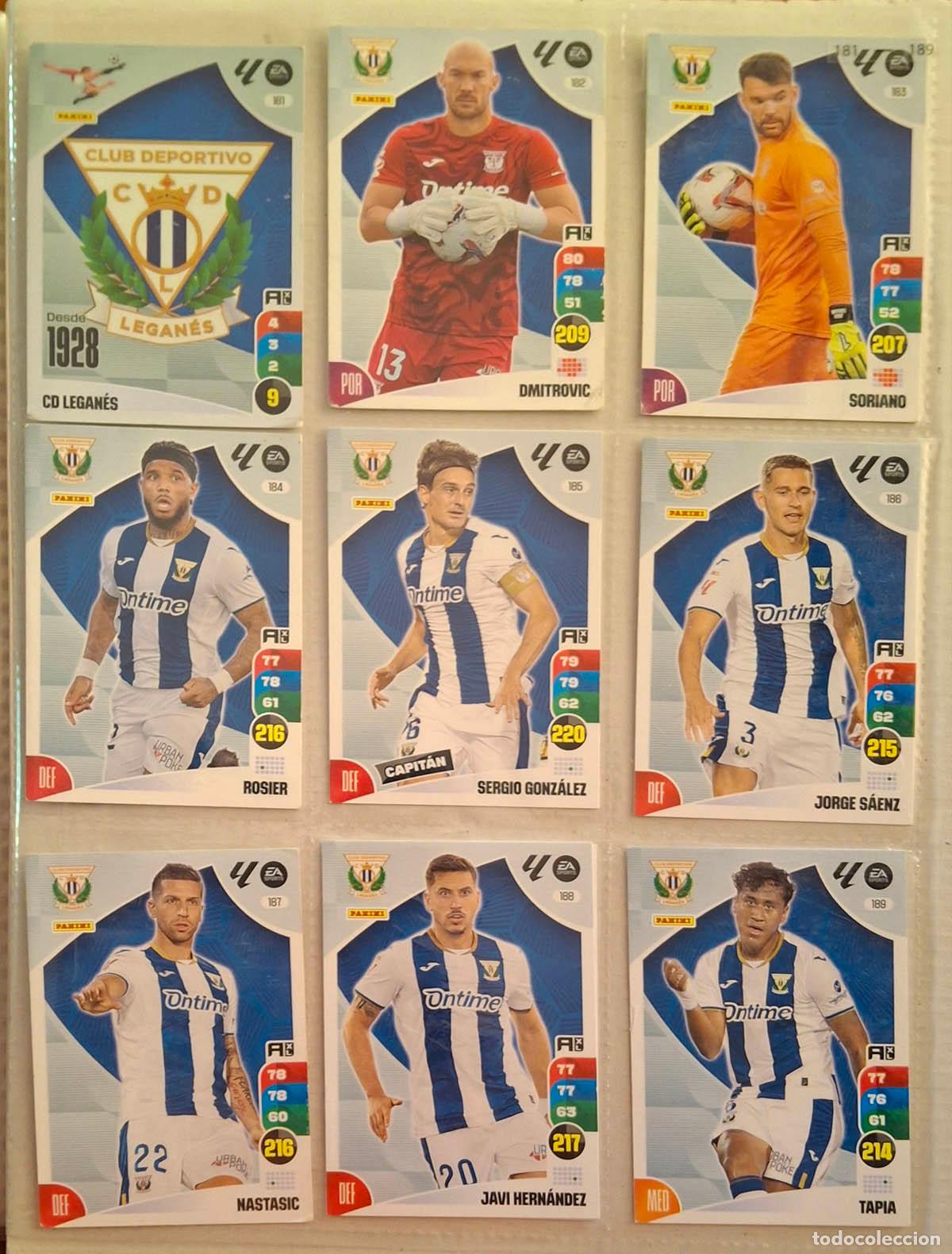 Cromos de Futebol: Equipo Legan&eacute;s, 18 cards Adrenalyn 2024-2025 24-25. Ver 4 fotos