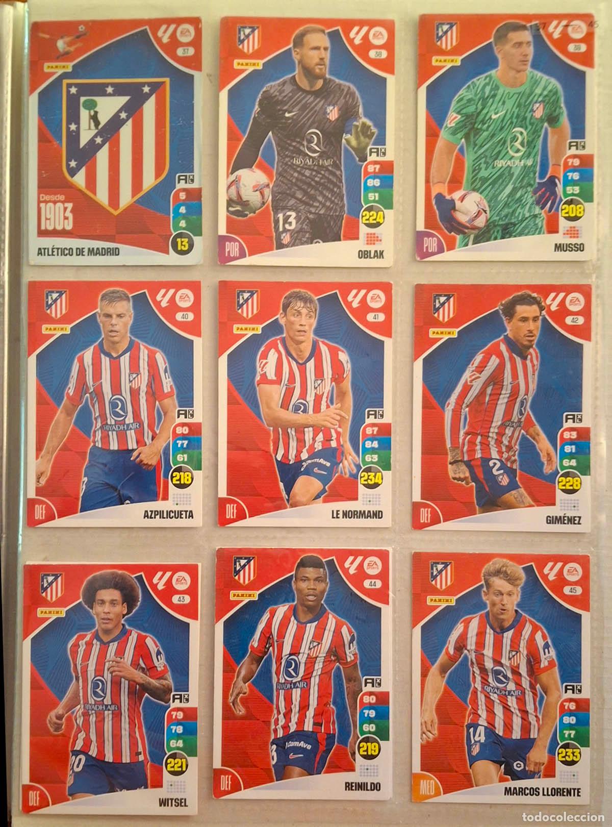 Cromos de Futebol: Equipo Atletico de Madrid, 20 cards Adrenalyn 2024-2025 24-25. Ver 4 fotos