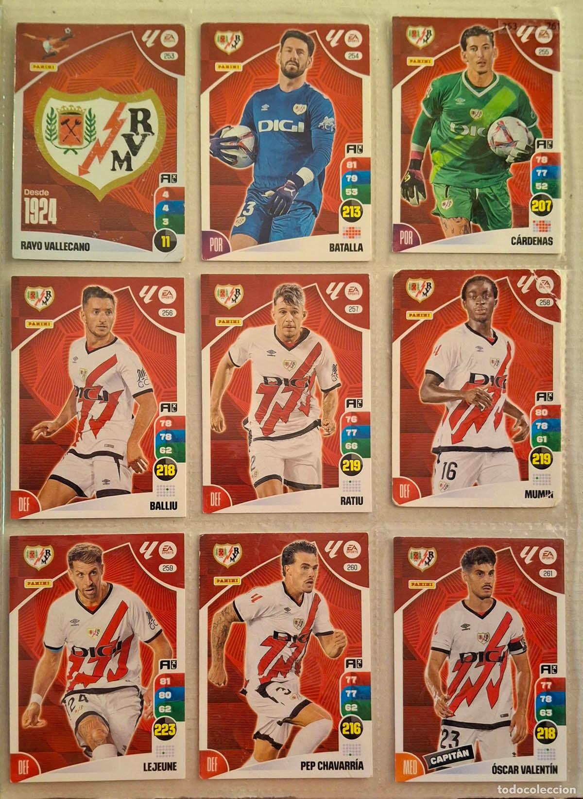 Cromos de Futebol: Equipo Rayo Vallecano, 19 cards Adrenalyn 2024-2025 24-25. Ver 4 fotos