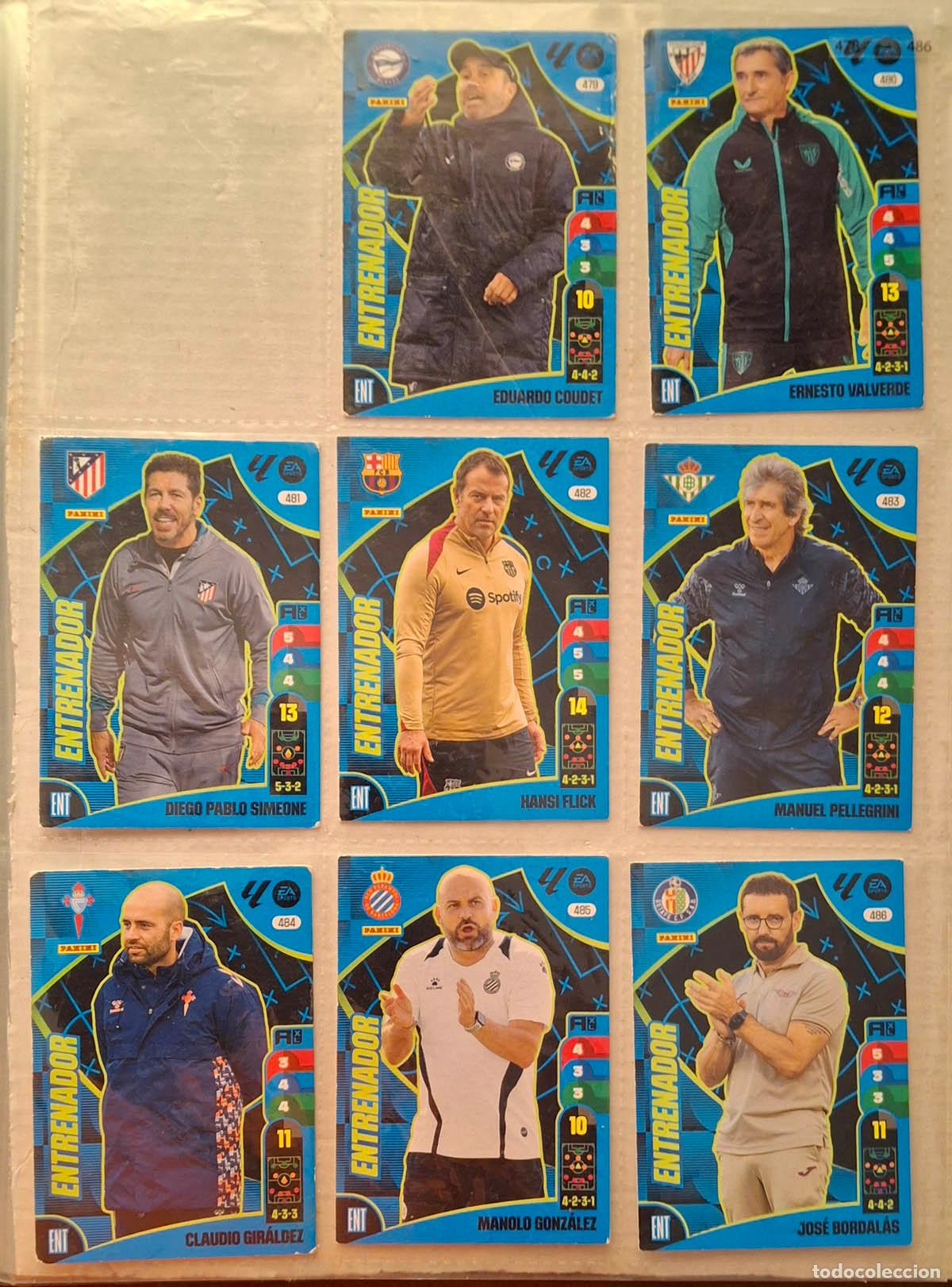 Football Stickers: 8 cards Entrenador Adrenalyn 2024-2025 24-25