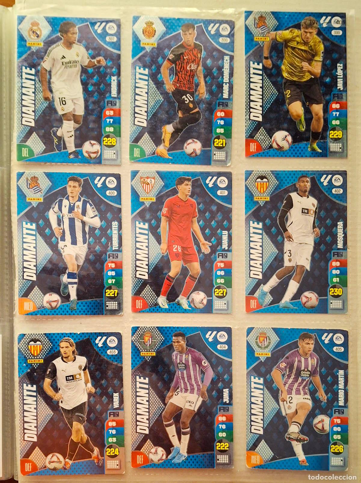 Cromos de f&uacute;tbol: 9 cards Diamante Adrenalyn 2024-2025 24-25
