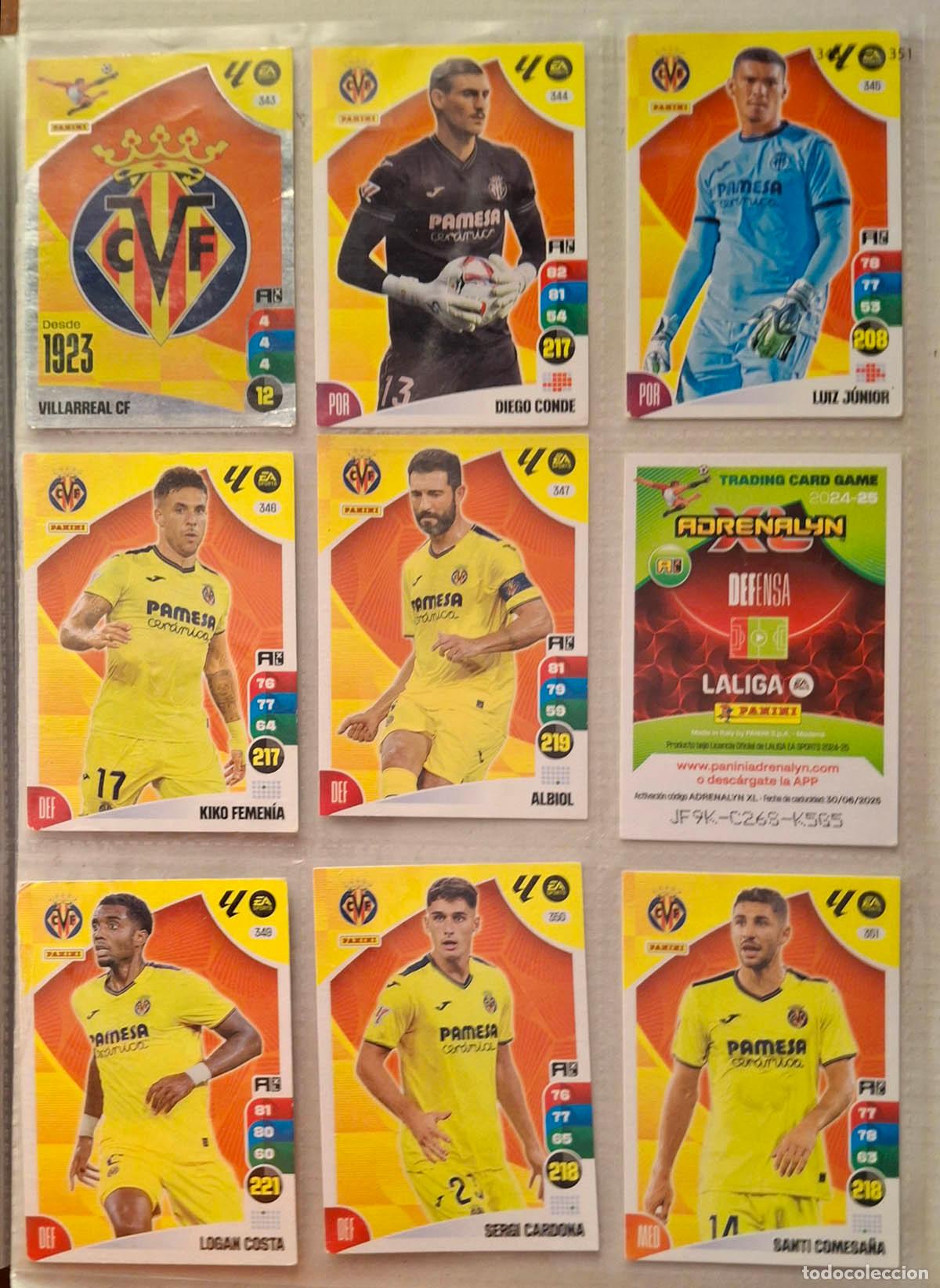 Cromos de Futebol: Equipo Villarreal, 18 cards Adrenalyn 2024-2025 24-25. Ver 4 fotos