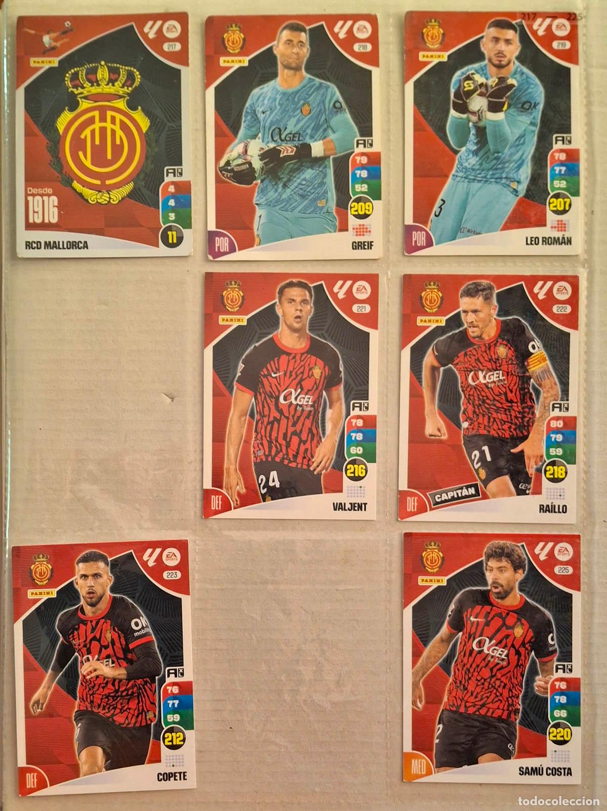 Cromos de Futebol: Equipo Mallorca, 16 cards Adrenalyn 2024-2025 24-25. Ver 4 fotos