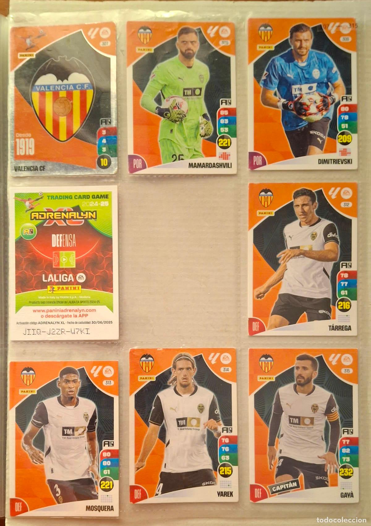 Cromos de Futebol: Equipo Valencia, 21 cards Adrenalyn 2024-2025 24-25. Ver 4 fotos