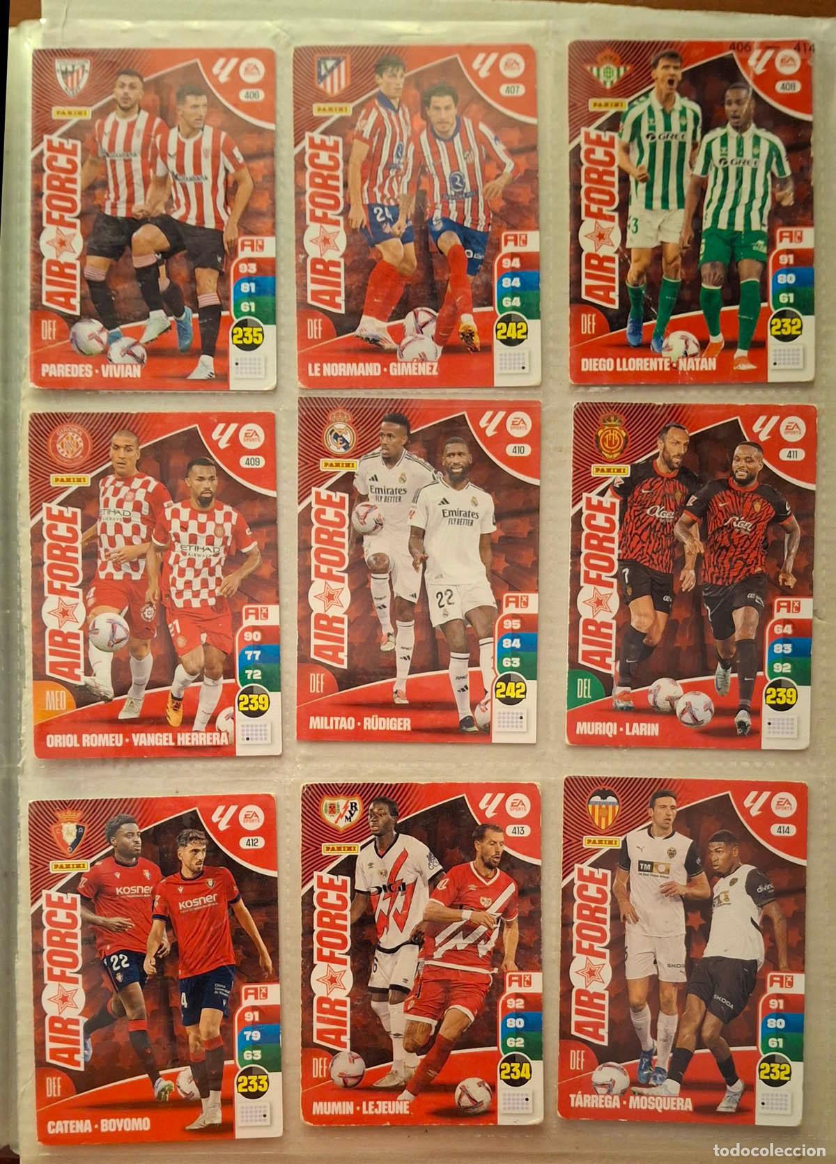 Cromos de Futebol: 9 cards Air Force Adrenalyn 2024-2025 24-25