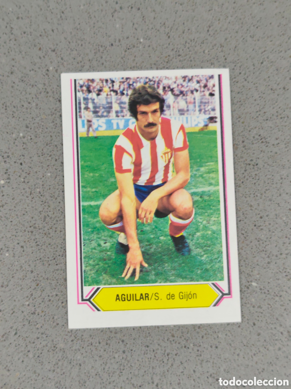 Cromos de F&uacute;tbol: AGUILAR SPORTING GIJ&Oacute;N SIN PEGAR ESTE LIGA 1980 1981 #1