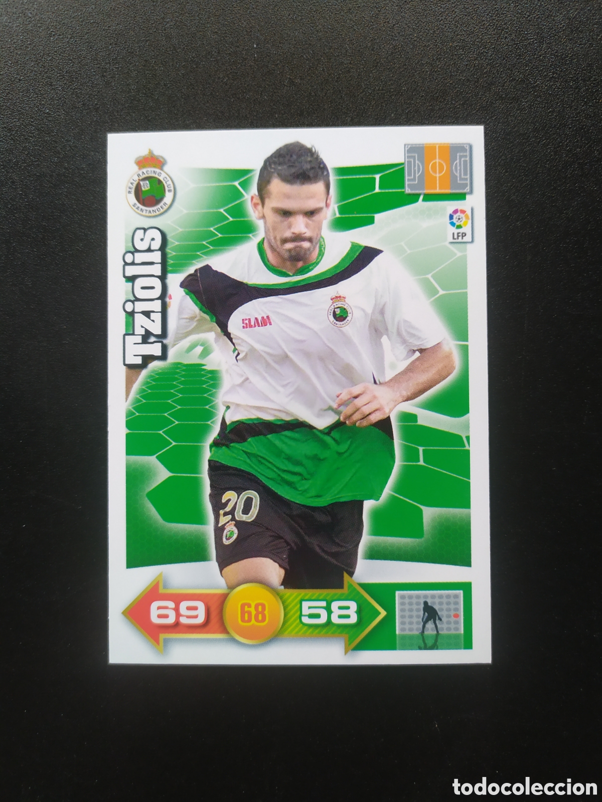 Cromos de f&uacute;tbol: Adrenalyn 2010 2011 10 11 panini Tziolis n&deg; 244 Racing Santander