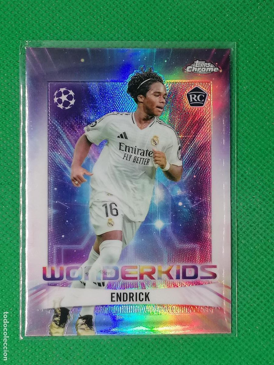 Cromos de f&uacute;tbol: WK-2 WK2 ENDRICK REAL MADRID ROOKIE WONDERKIDS ⚽ TOPPS CHROME UCC 24 25 2024 2025 ⚽