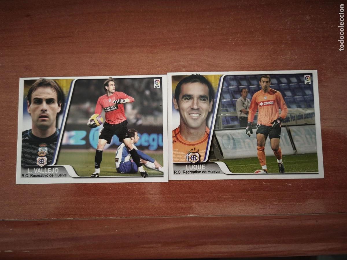 Cromos de f&uacute;tbol: vallejo, luque. ediciones estadio cromos 129 - Foto 3