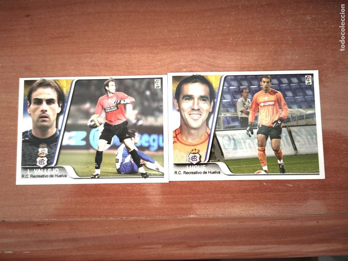 Cromos de f&uacute;tbol: vallejo, luque. ediciones estadio cromos 129 - Foto 1