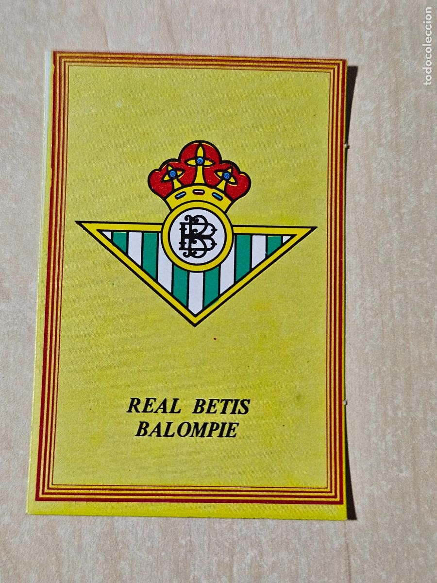 Figurine di Calcio: ESCUDO - DEL ALBUM SUPER F&Uacute;TBOL 84 ROLL&Aacute;N - CROMO SIN PEGAR - REAL BETIS