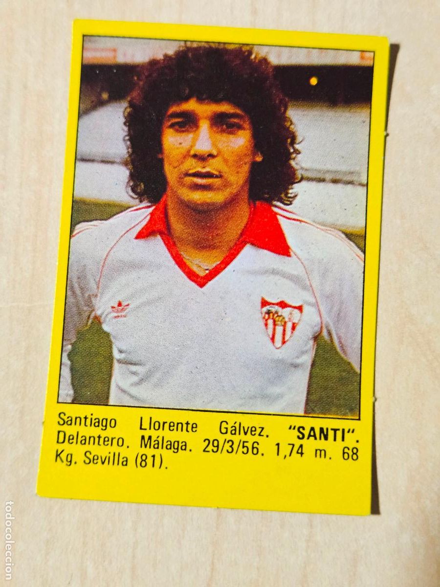 Fu&szlig;ball-Sticker: SANTI - DEL ALBUM SUPER F&Uacute;TBOL 84 ROLL&Aacute;N - CROMO SIN PEGAR - SEVILLA