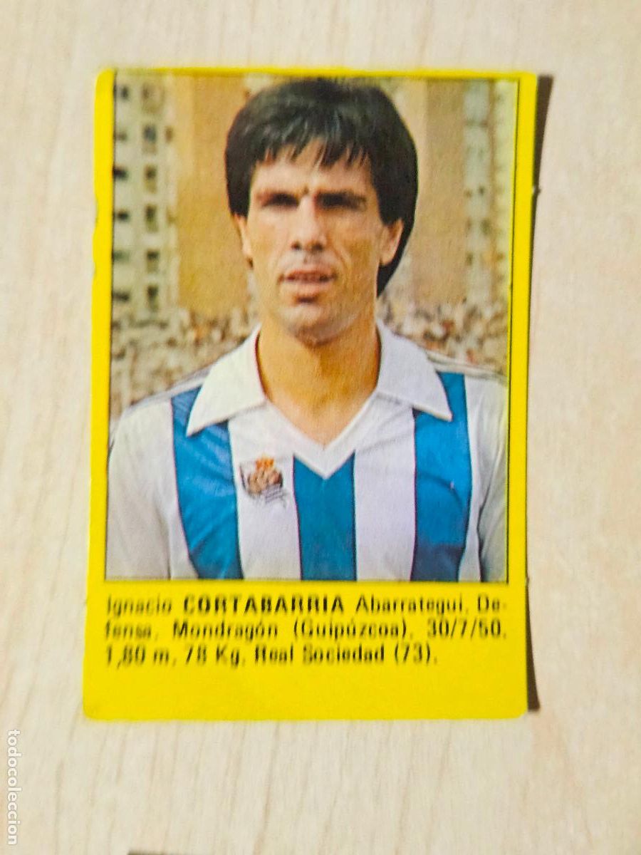 Figurine di Calcio: CORTABARRIA - DEL ALBUM SUPER F&Uacute;TBOL 84 ROLL&Aacute;N - CROMO SIN PEGAR - REAL SOCIEDAD