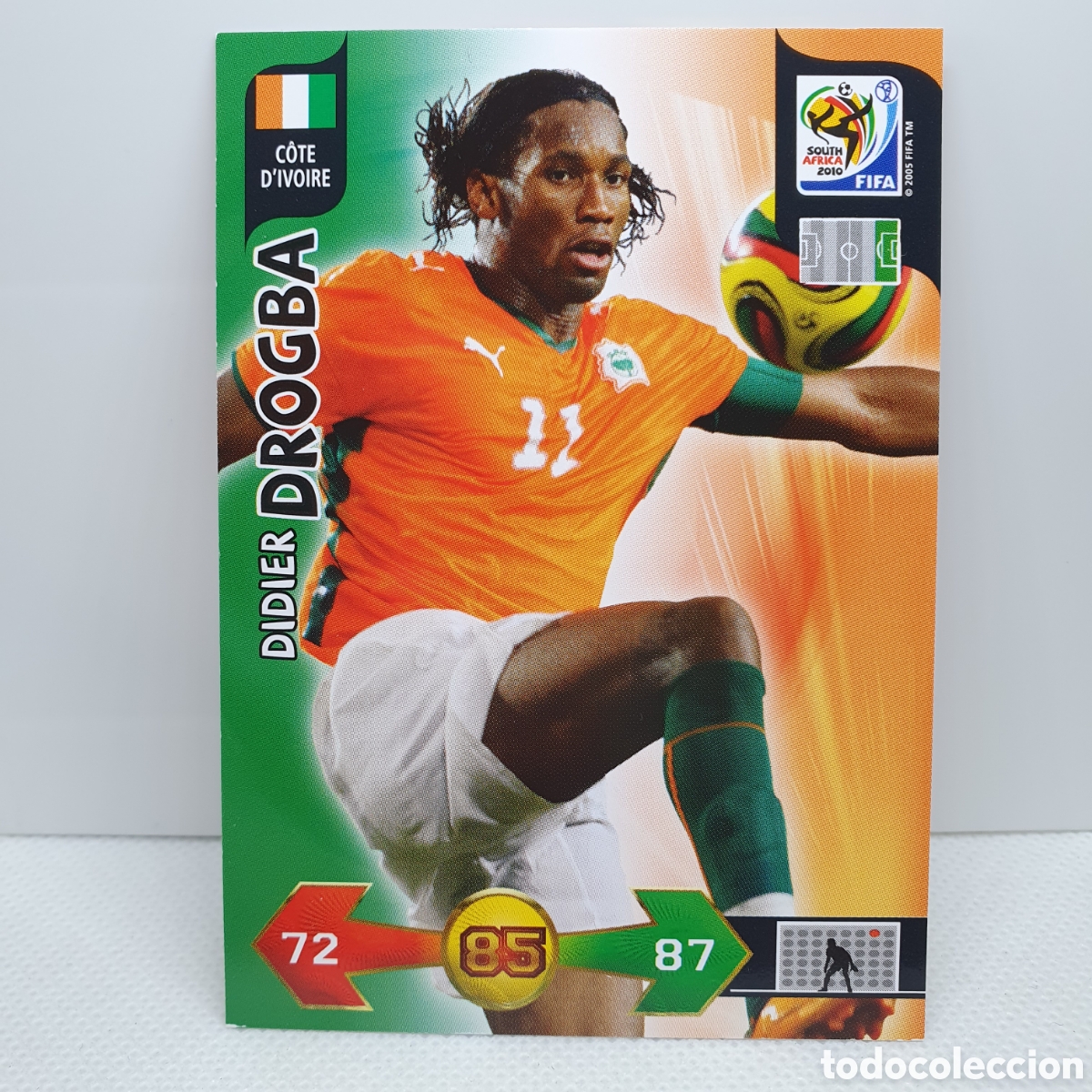 Cromos de f&uacute;tbol: ⚽️ CROMO DE FUTBOL DROGBA MUNDIAL SUDAFRICA 2010 - OFFICIAL TRADING CARD GAME ADRENALYN -CARD PANINI