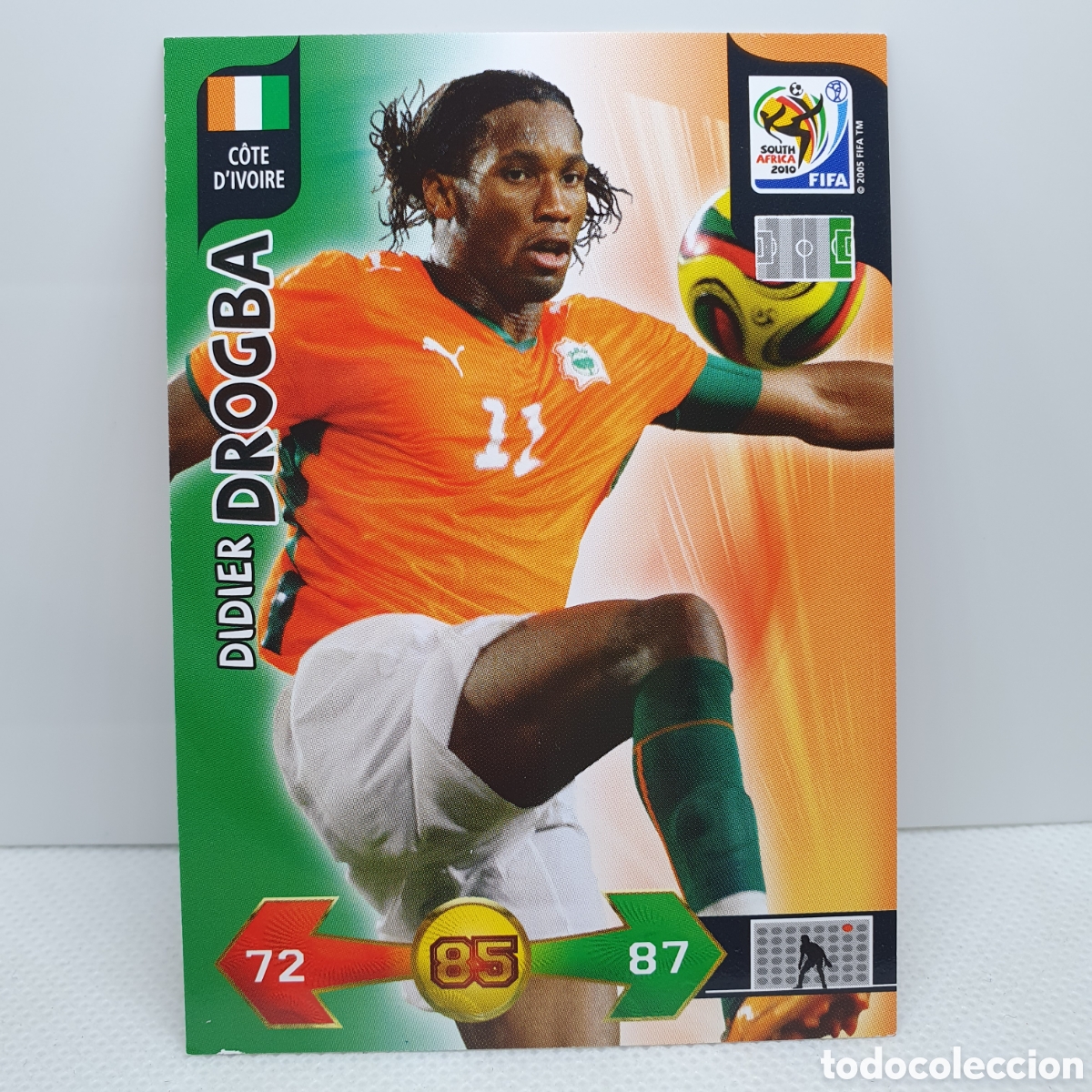 Cromos de f&uacute;tbol: ⚽️ CROMO DE FUTBOL DROGBA MUNDIAL SUDAFRICA 2010 - OFFICIAL TRADING CARD GAME ADRENALYN -CARD PANINI