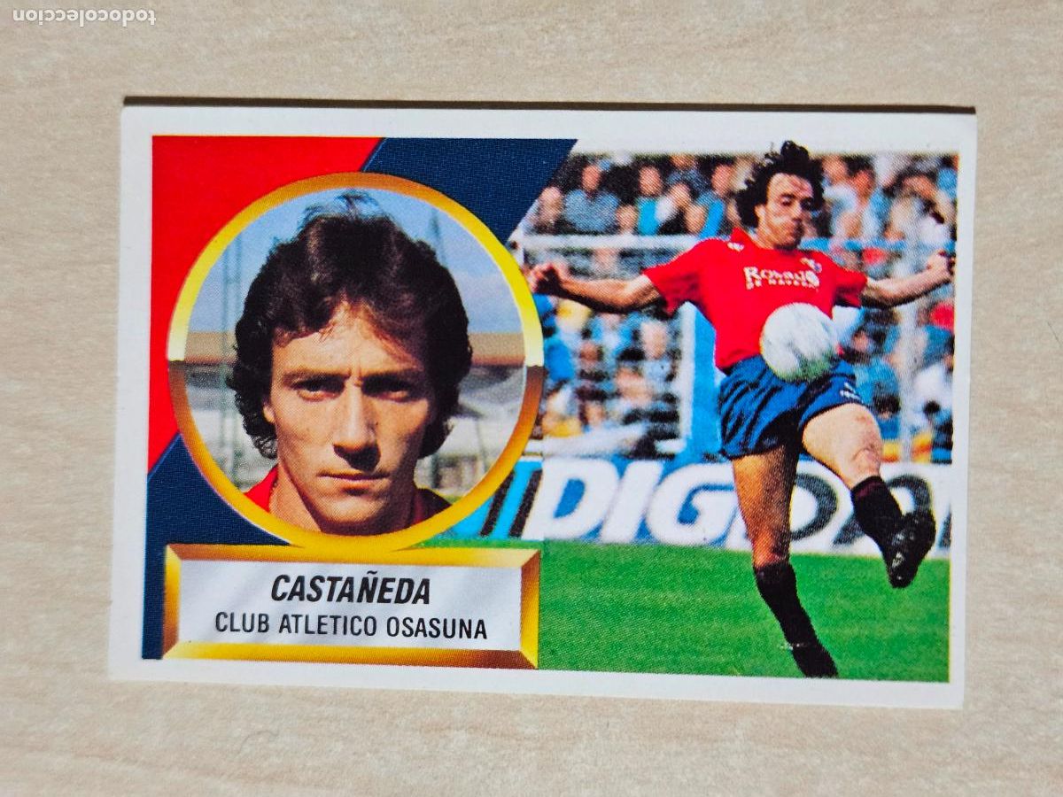 Fu&szlig;ball-Sticker: CROMO N&ordm; 3 CASTA&Ntilde;EDA - ESTE 1988 1989 - LIGA 88 89 - SIN PEGAR - OSASUNA