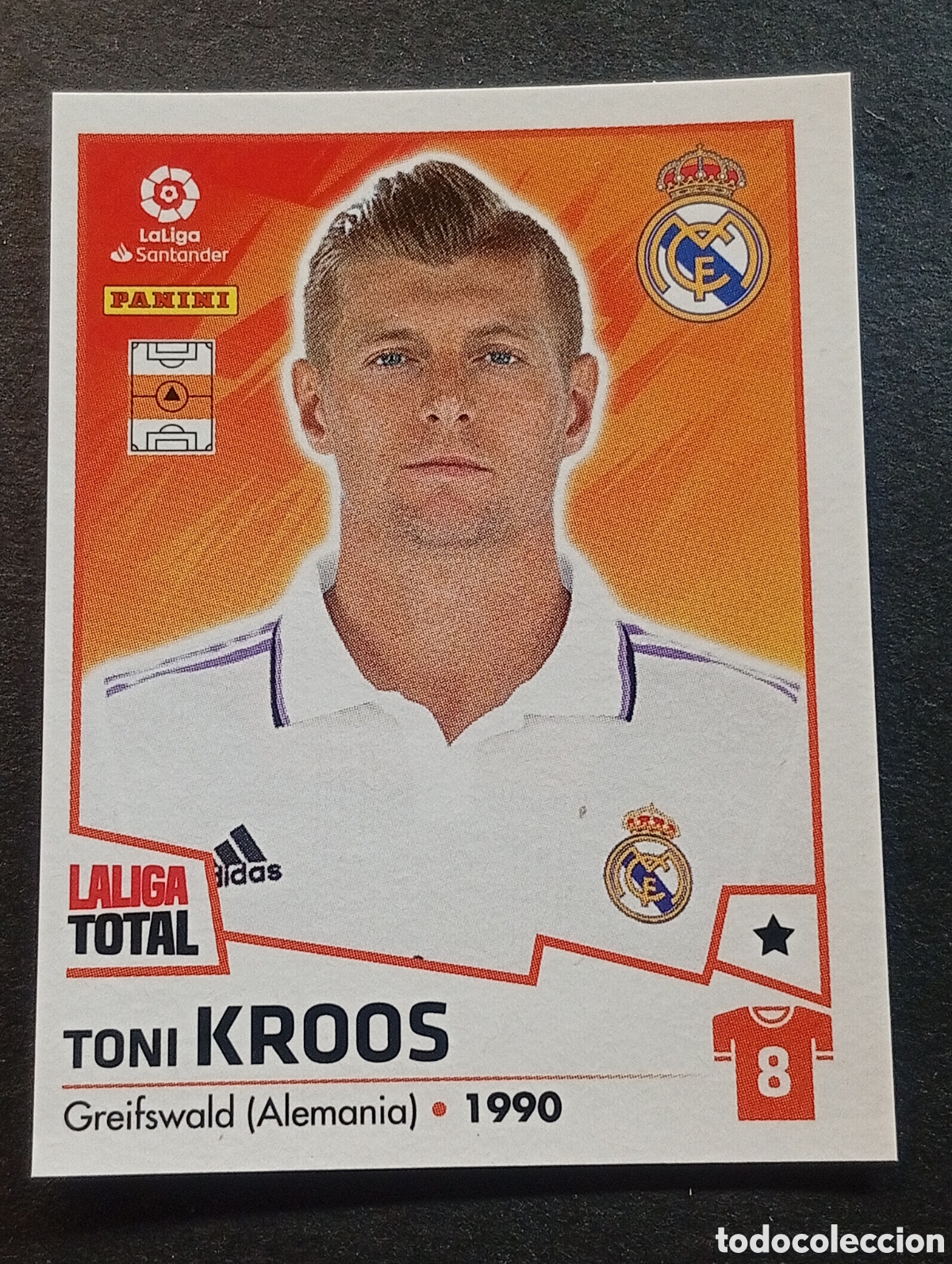 Cromos de f&uacute;tbol: 255 TONI KROOS REAL MADRID LALIGA TOTAL 2022 2023 22 23 LA LIGA PANINI CROMOS STICKERS