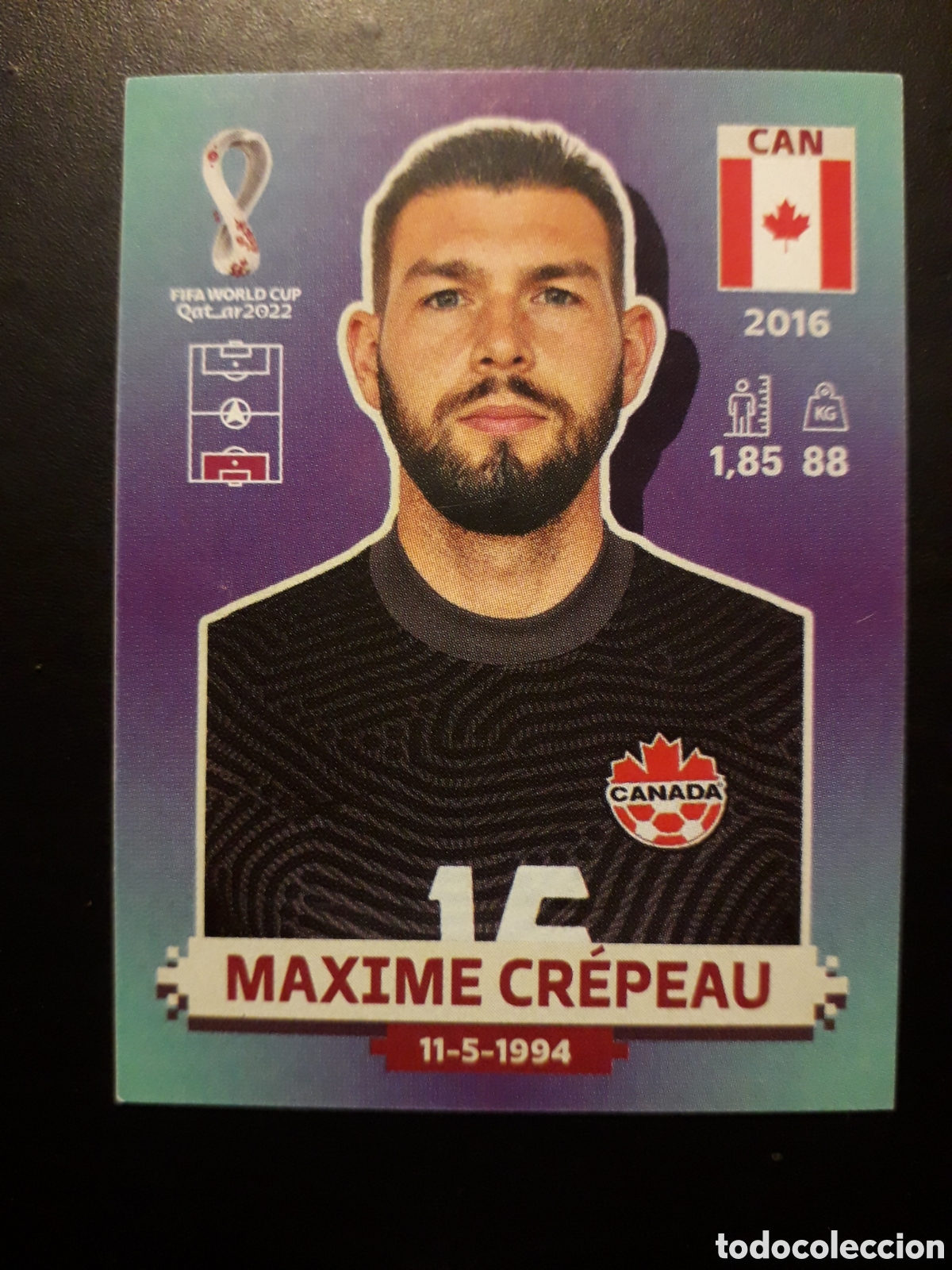 Football Stickers: MAXIME CR&Eacute;PEAU CANAD&Aacute; N&deg; 4 COPA MUNDIAL DE F&Uacute;TBOL QATAR 2022 22 PANINI SIN PEGAR PEDIDO M&Iacute;NIMO 3&euro;