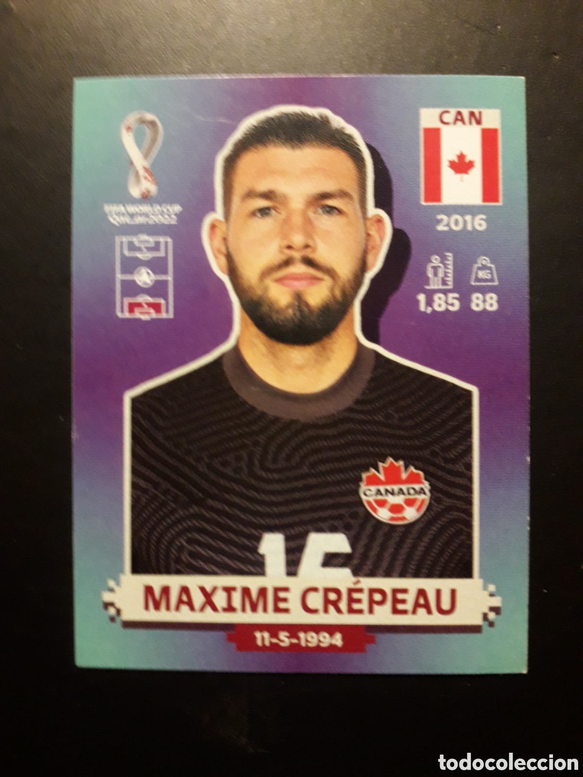 Football Stickers: MAXIME CR&Eacute;PEAU CANAD&Aacute; N&deg; 4 COPA MUNDIAL DE F&Uacute;TBOL QATAR 2022 22 PANINI SIN PEGAR PEDIDO M&Iacute;NIMO 3&euro;