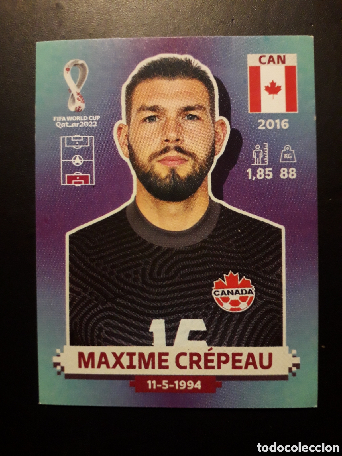 Cartes &agrave; collectionner de Football: MAXIME CR&Eacute;PEAU CANAD&Aacute; N&deg; 4 COPA MUNDIAL DE F&Uacute;TBOL QATAR 2022 22 PANINI SIN PEGAR PEDIDO M&Iacute;NIMO 3&euro;