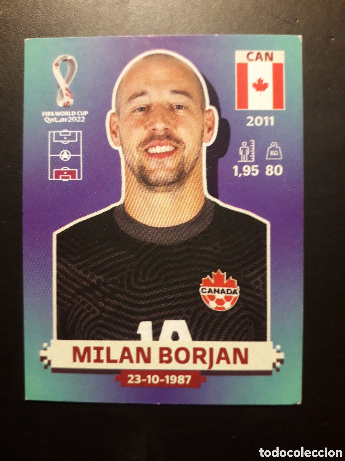 Cartes &agrave; collectionner de Football: MILAN BORJAN CANAD&Aacute; N&deg; 3 COPA MUNDIAL DE F&Uacute;TBOL QATAR 2022 22 PANINI SIN PEGAR PEDIDO M&Iacute;NIMO 3&euro;