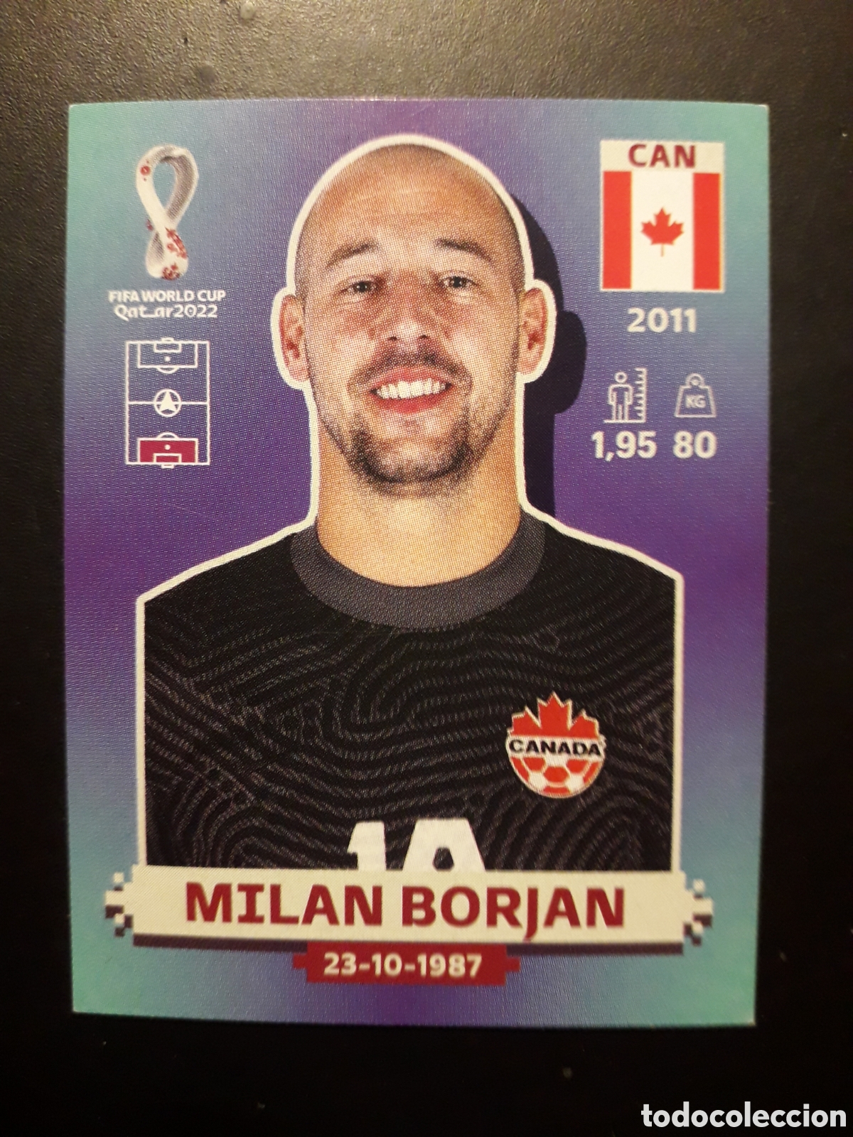 Cartes &agrave; collectionner de Football: MILAN BORJAN CANAD&Aacute; N&deg; 3 COPA MUNDIAL DE F&Uacute;TBOL QATAR 2022 22 PANINI SIN PEGAR PEDIDO M&Iacute;NIMO 3&euro;