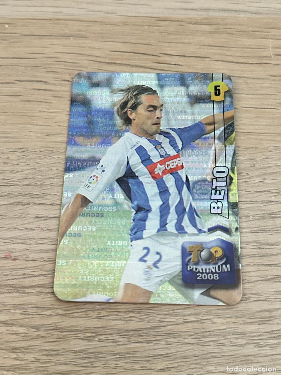 Cartes &agrave; collectionner de Football: BETO N&ordm; 689 TOP PLATINUM 2008 RECREATIVO SECURITY HORIZONTAL INVERTIDO MUNDICROMO