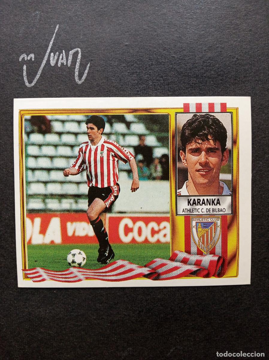 Fu&szlig;ball-Sticker: KARANKA ATHLETIC CLUB BILBAO ESPA&Ntilde;A ⚽ COLECCIONES ESTE &reg; 1995 1996 LIGA FUTBOL 95 96 SIN PEGAR NUNCA