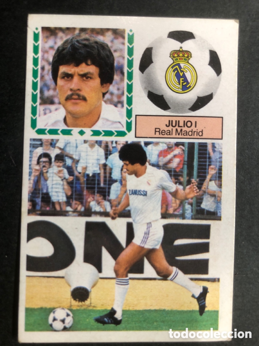 Figurine di Calcio: CROMO FUTBOL SIN PEGAR ULTIMO FICHAJE N&ordm; 4 JULIO I R. MADRID LIGA 83-84 EDITORIAL ESTE