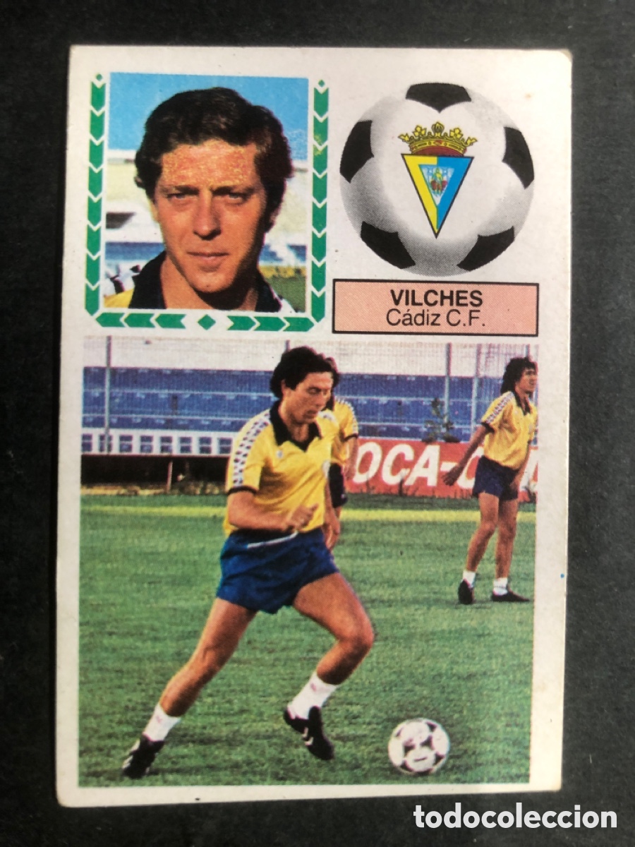 Figurine di Calcio: CROMO FUTBOL SIN PEGAR ULTIMO FICHAJE N&ordm; 7 VILCHES CADIZ LIGA 83-84 EDITORIAL ESTE