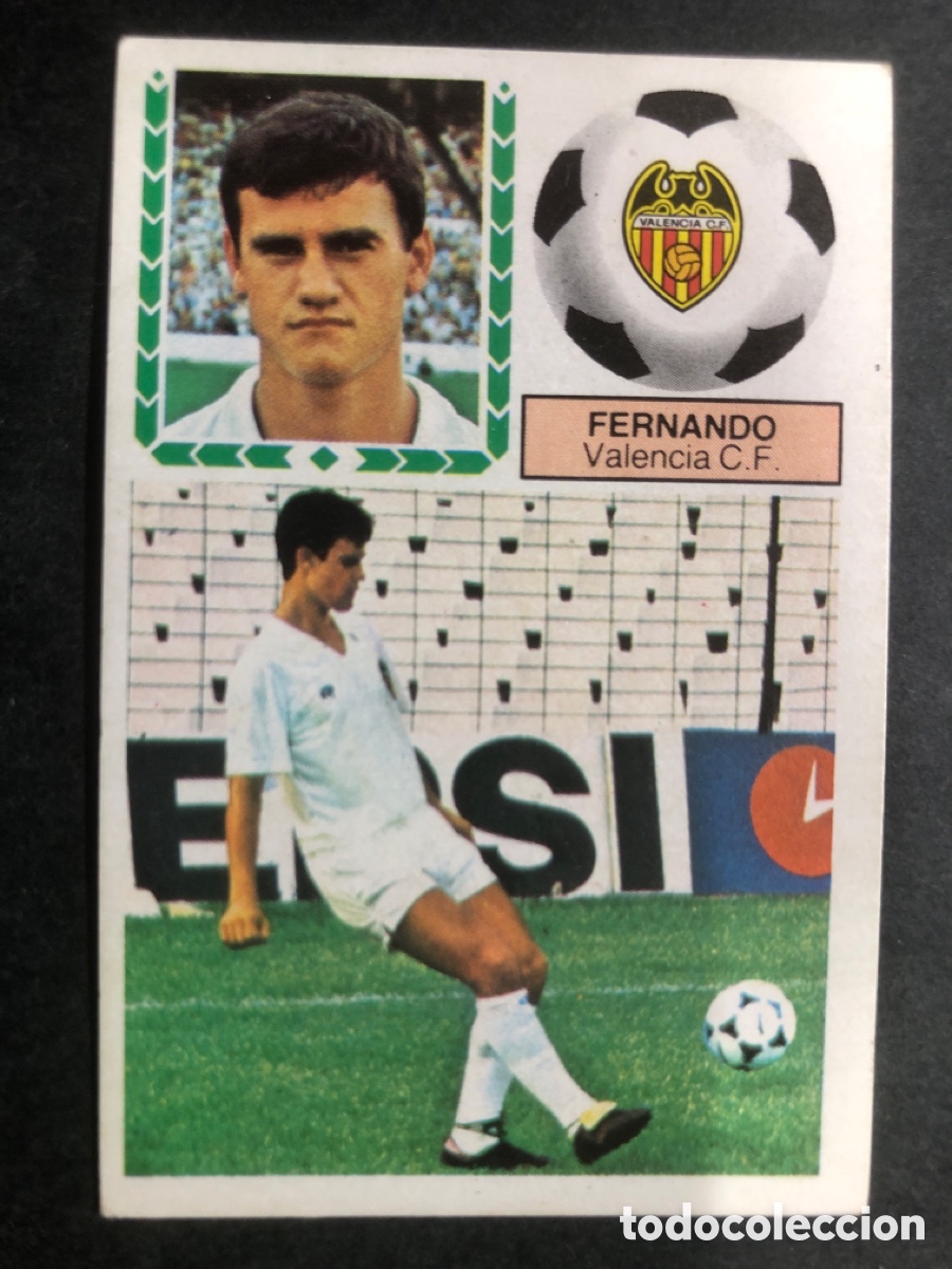 Figurine di Calcio: CROMO FUTBOL SIN PEGAR ULTIMO FICHAJE N&ordm; 36 FERNANDO VALENCIA LIGA 83-84 EDITORIAL ESTE