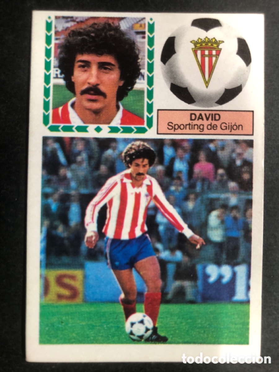 Figurine di Calcio: CROMO FUTBOL SIN PEGAR COLOCA DAVID SPORTING GIJON 83-84 EDITORIAL ESTE
