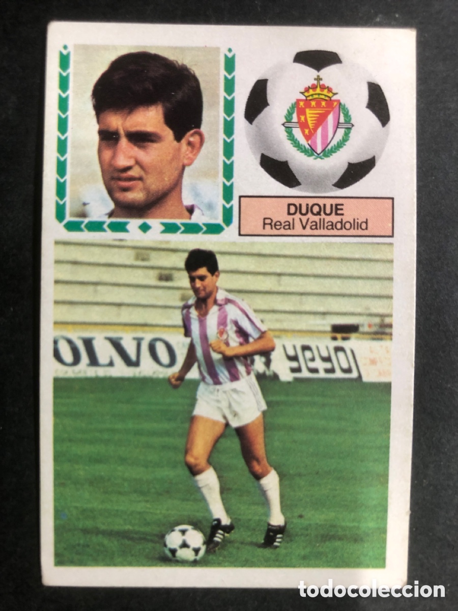 Figurine di Calcio: CROMO FUTBOL SIN PEGAR COLOCA DUQUE R. VALLADOLID 83-84 EDITORIAL ESTE