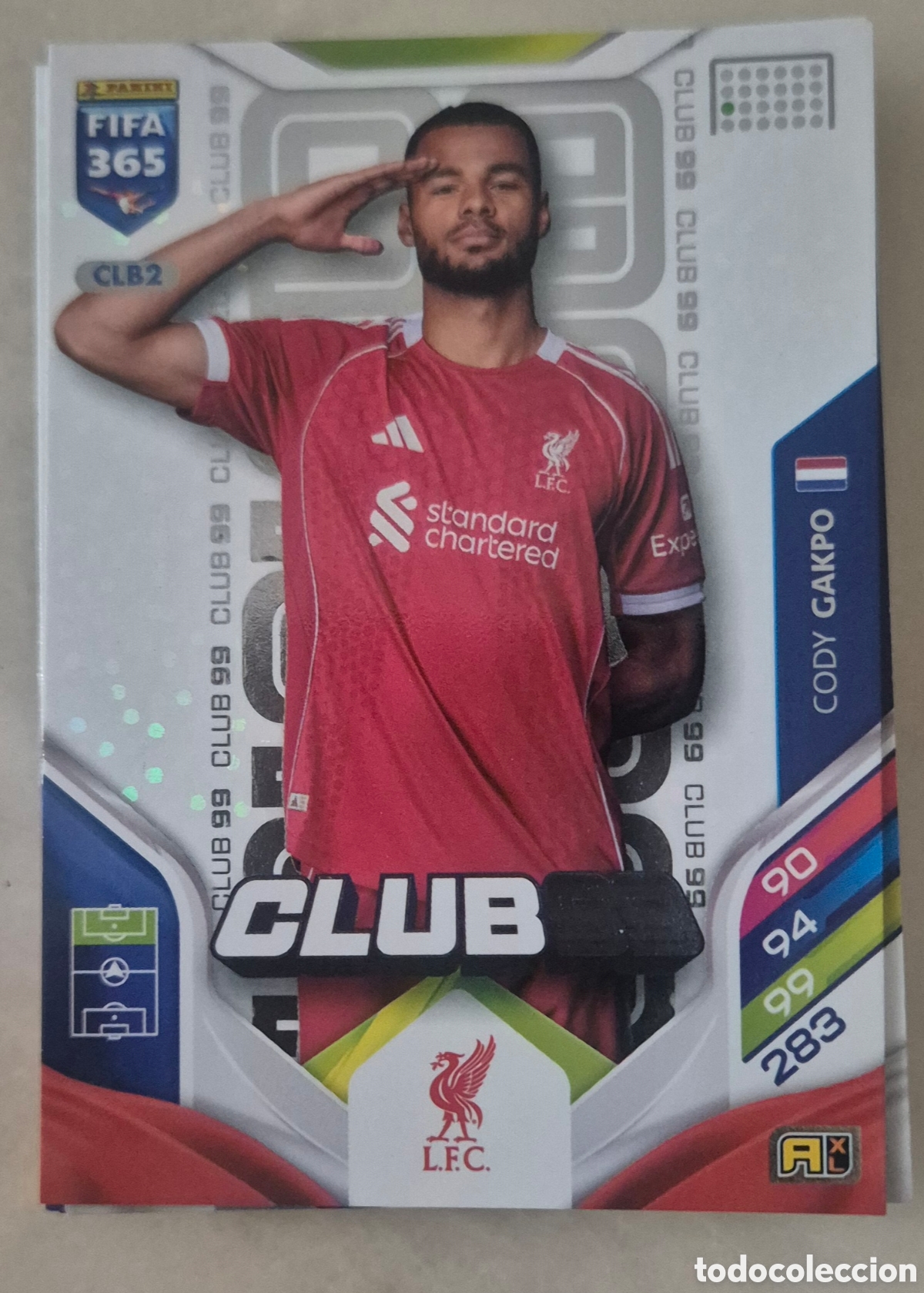 Cromos de F&uacute;tbol: CLB2 gakpo liverpool club 99 fifa 365 2026