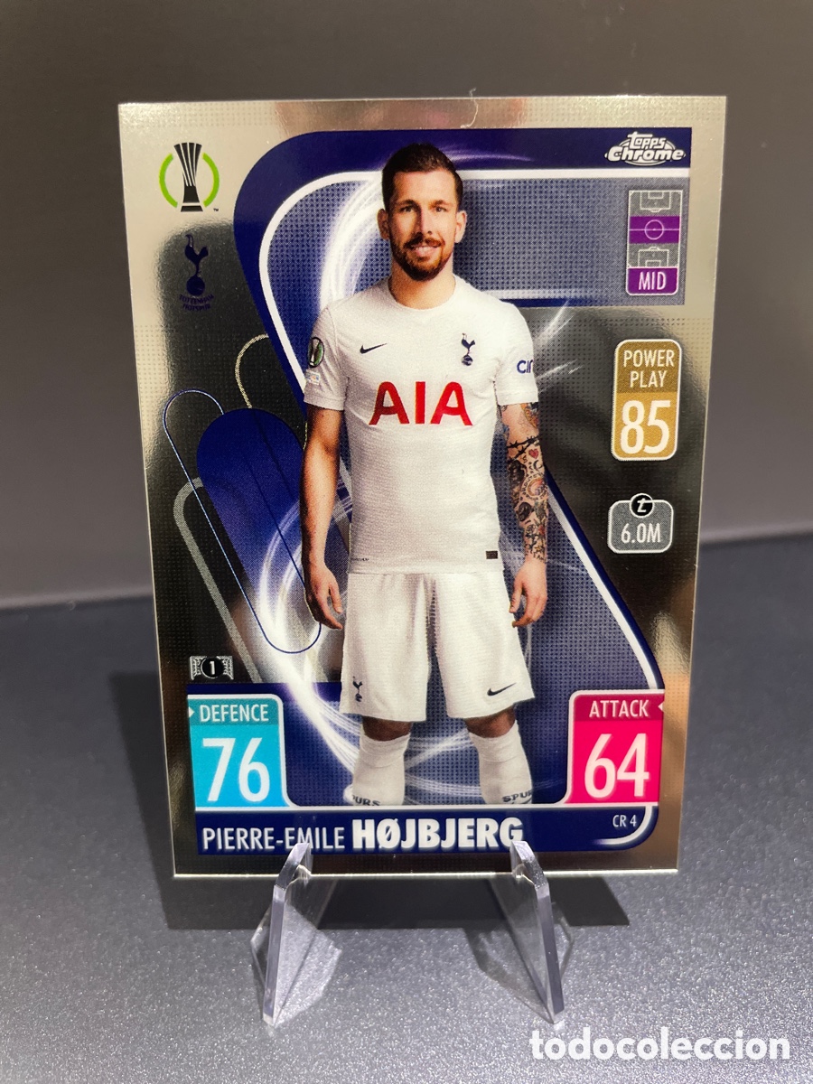 Cromos de F&uacute;tbol: Hojbjerg CR 4 Topps Chrome Match Attax 2021-22 Tottenham