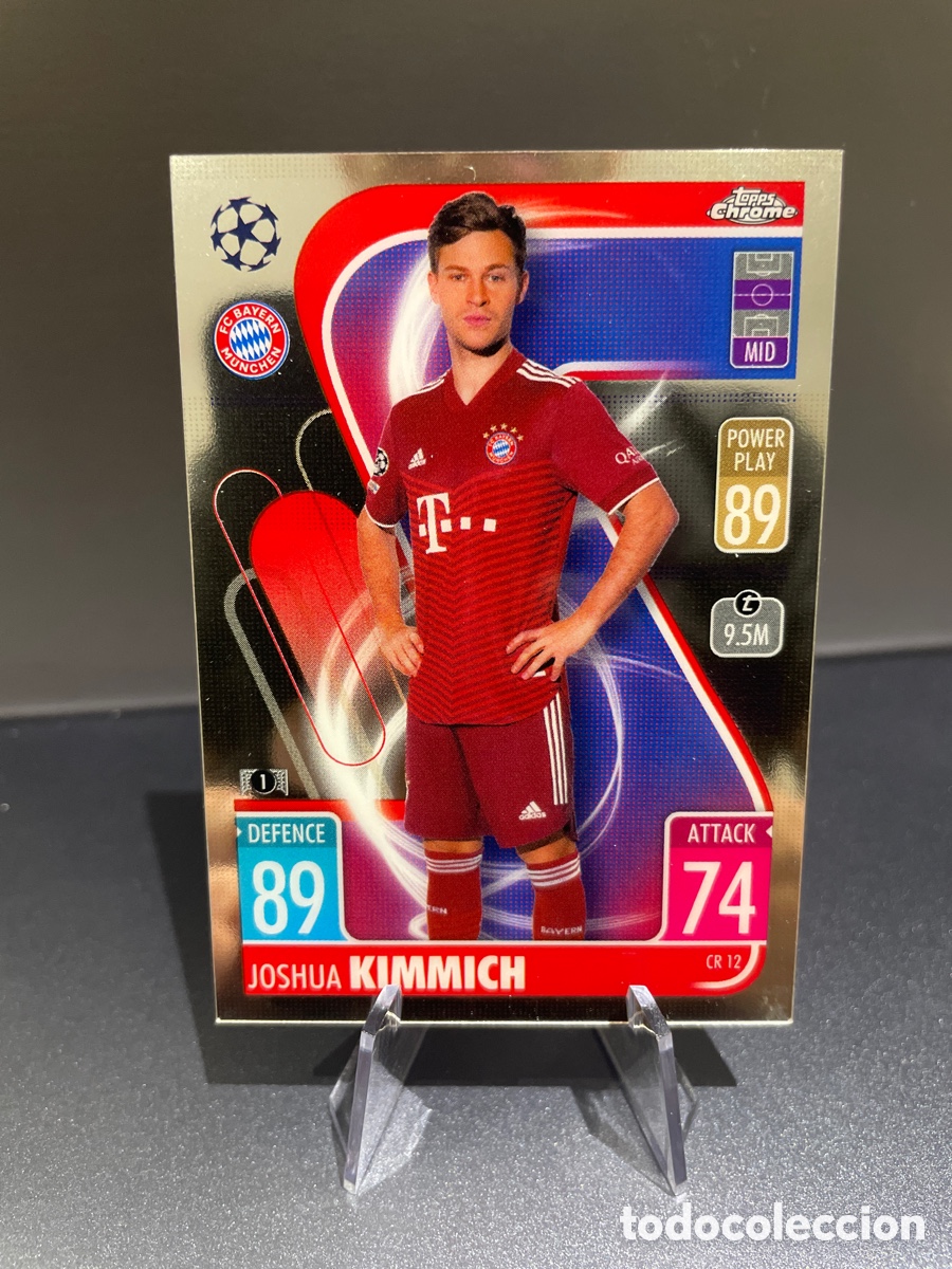 Cromos de F&uacute;tbol: Kimmich CR 12 Topps Chrome Match Attax 2021-22 Bayern Munich