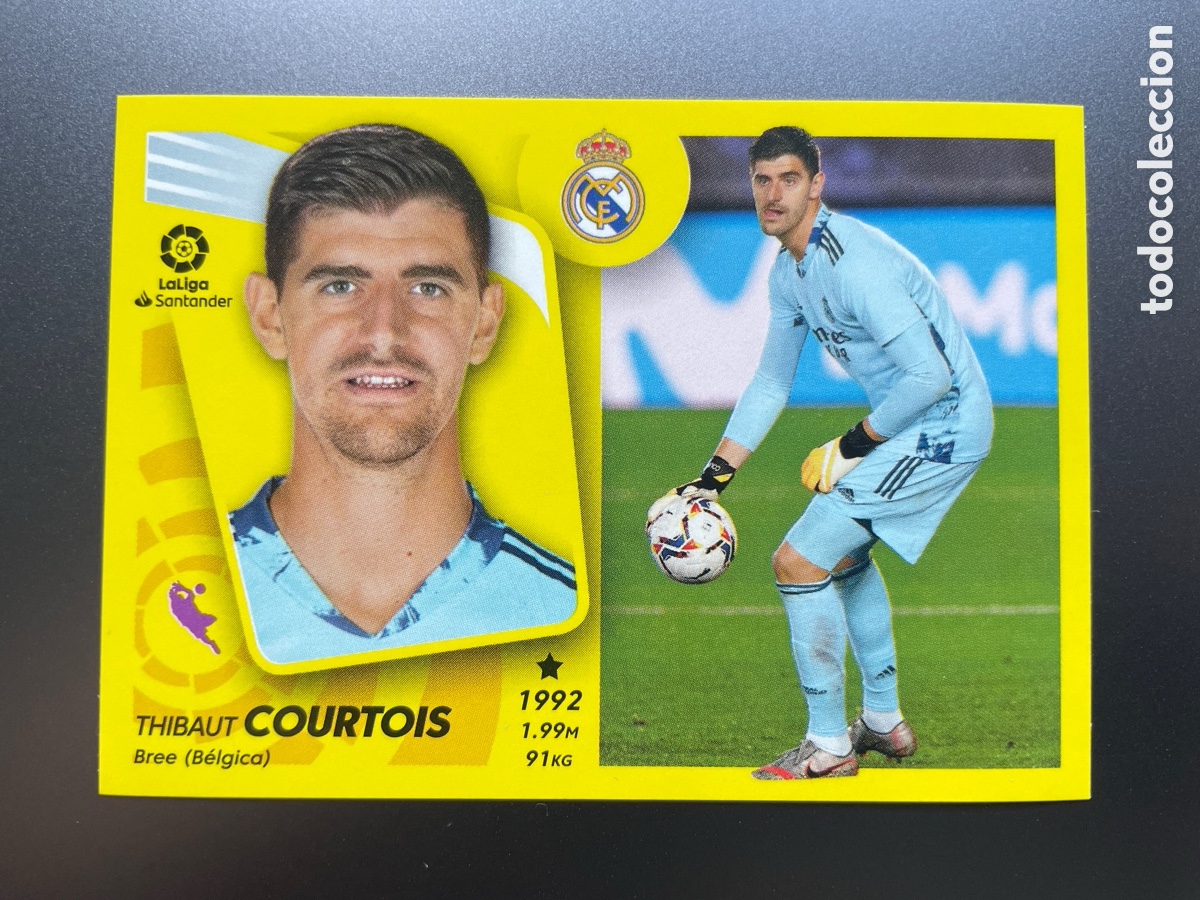 Cromos de f&uacute;tbol: Courtois 5 Liga Este 2021-22 Panini Real Madrid