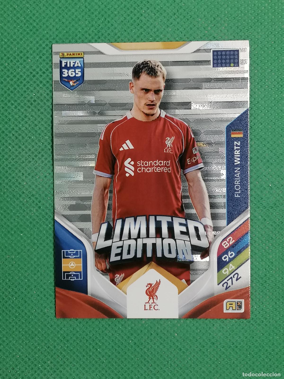 Fu&szlig;ball-Sticker: FLORIAN WIRTZ LIVERPOOL LIMITED EDITION ⚽ PANINI ADRENALYN FIFA 365 2025 2026 25 26 ⚽
