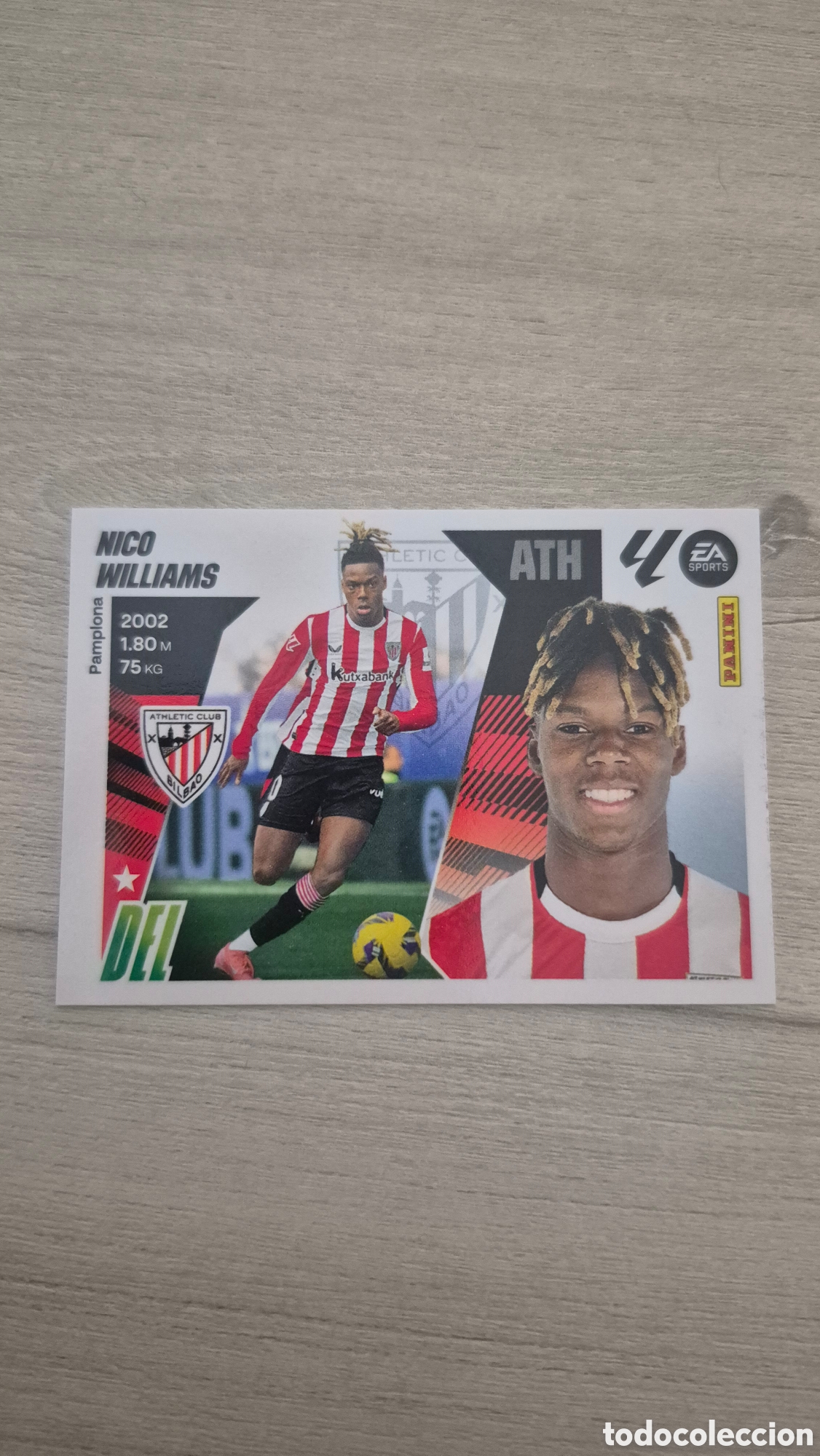 Figurine di Calcio: N&deg;16 Athletic Bilbao Nico Williams Liga Este 25/26