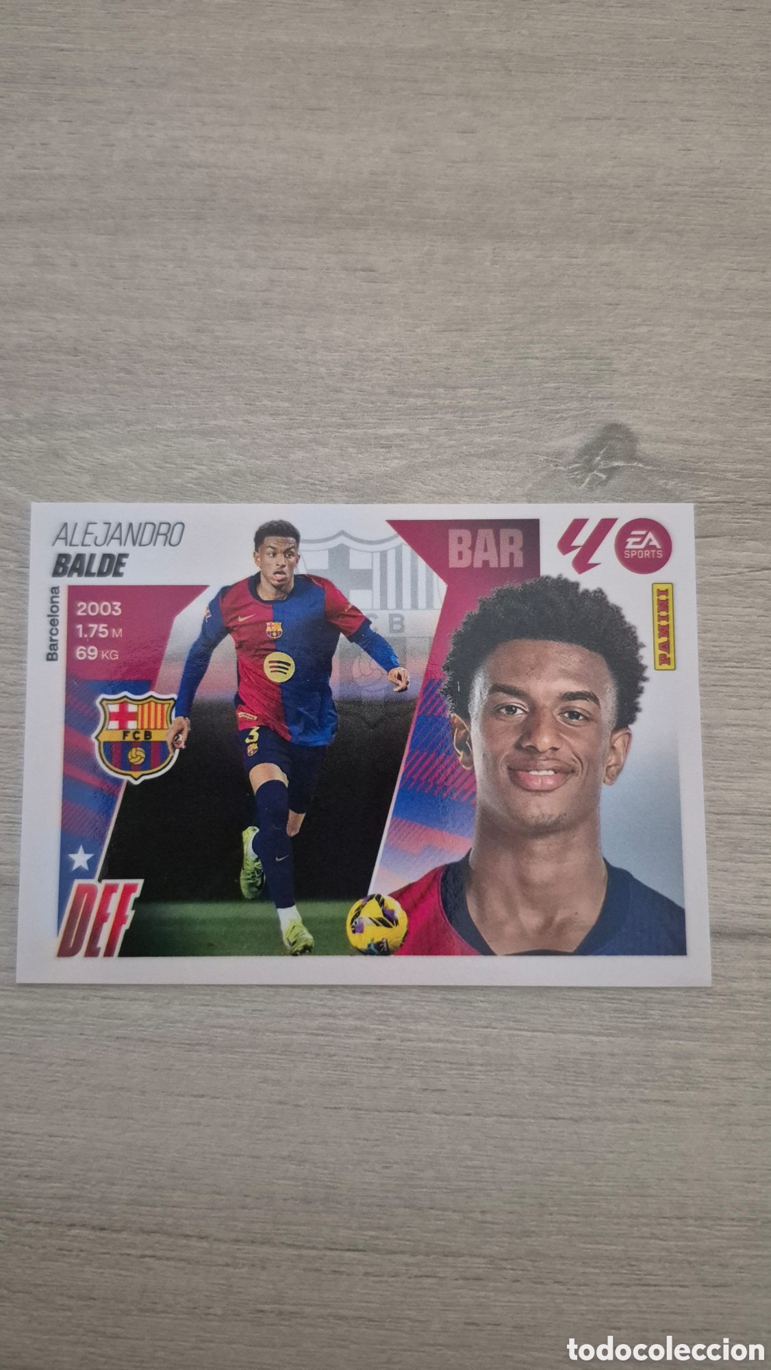Cromos de f&uacute;tbol: N&deg;10A Barcelona Balde Liga Este 25/26
