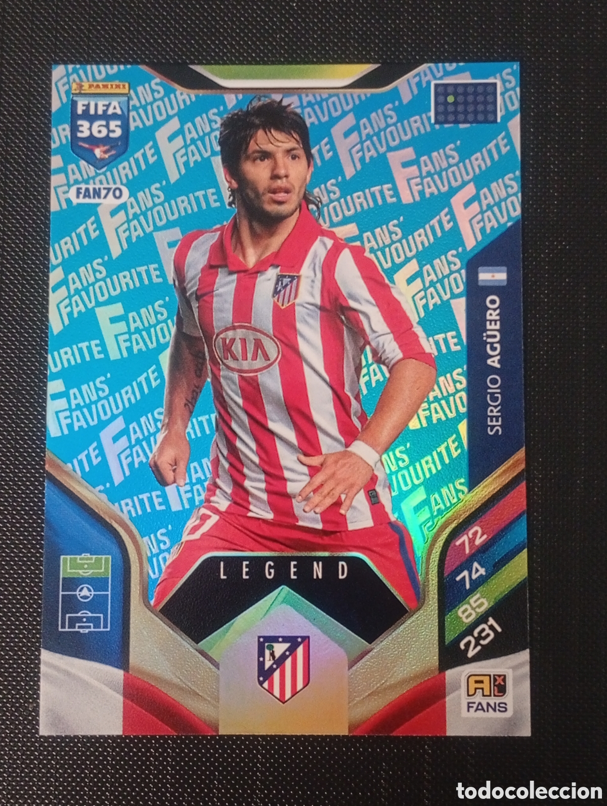 Figurine di Calcio: FAN70 paralela blue AGUERO ATL&Eacute;TICO DE MADRID ADRENALYN 365 2025 2026 25 26 FIFA CROMO PANINI TOPPS