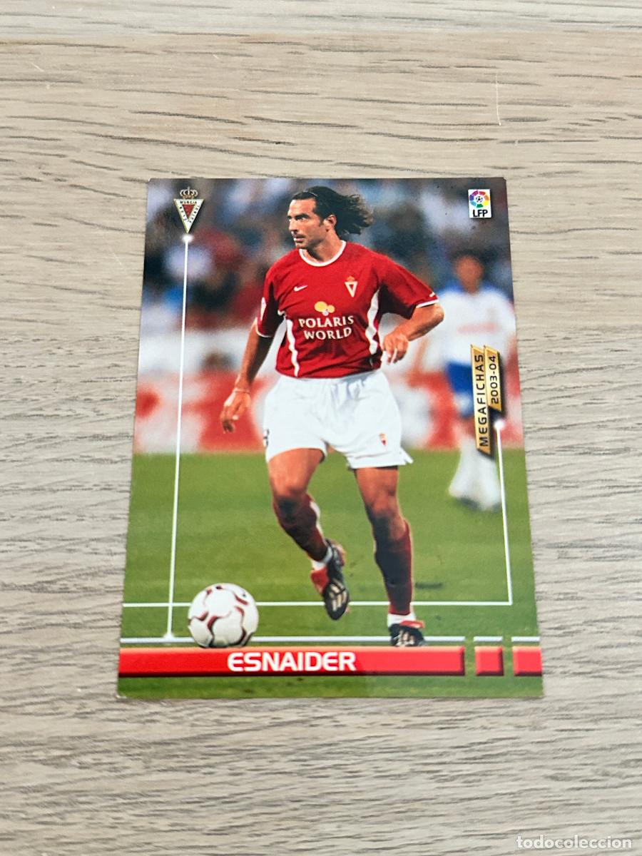 Cromos de F&uacute;tbol: ESNAIDER n&ordm; 488 NUEVO FICHAJE MURCIA MEGAFICHAS 2003 2004 PANINI 03 04