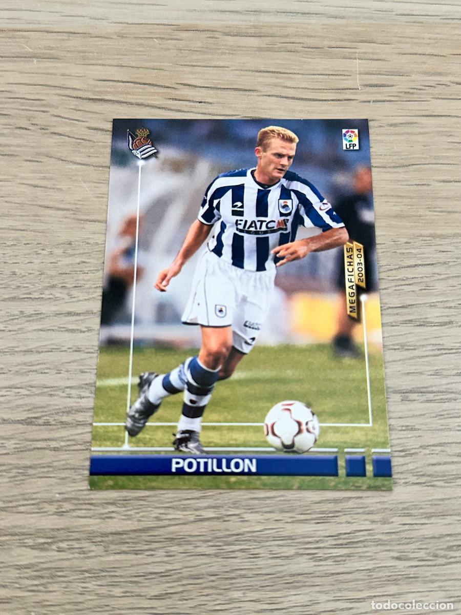 Fu&szlig;ball-Sticker: POTILLON n&ordm; 491 NUEVO FICHAJE REAL SOCIEDAD MEGAFICHAS 2003 2004 PANINI 03 04