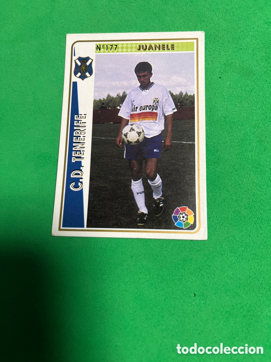Cromos de f&uacute;tbol: JUANELE 177 TENERIFE FICHAS DE LA LIGA 1994 1995 MUNDICROM 94 95 MC CARD FUTBOL