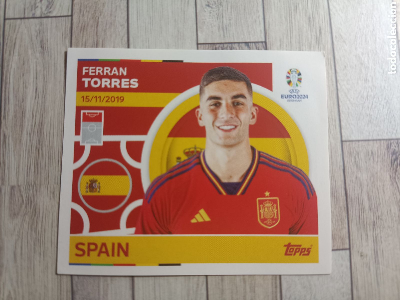 Cromos de f&uacute;tbol: ESP 21 FERRAN TORRES ESPA&Ntilde;A SPAIN TOPPS STICKER GERMANY EURO 2024