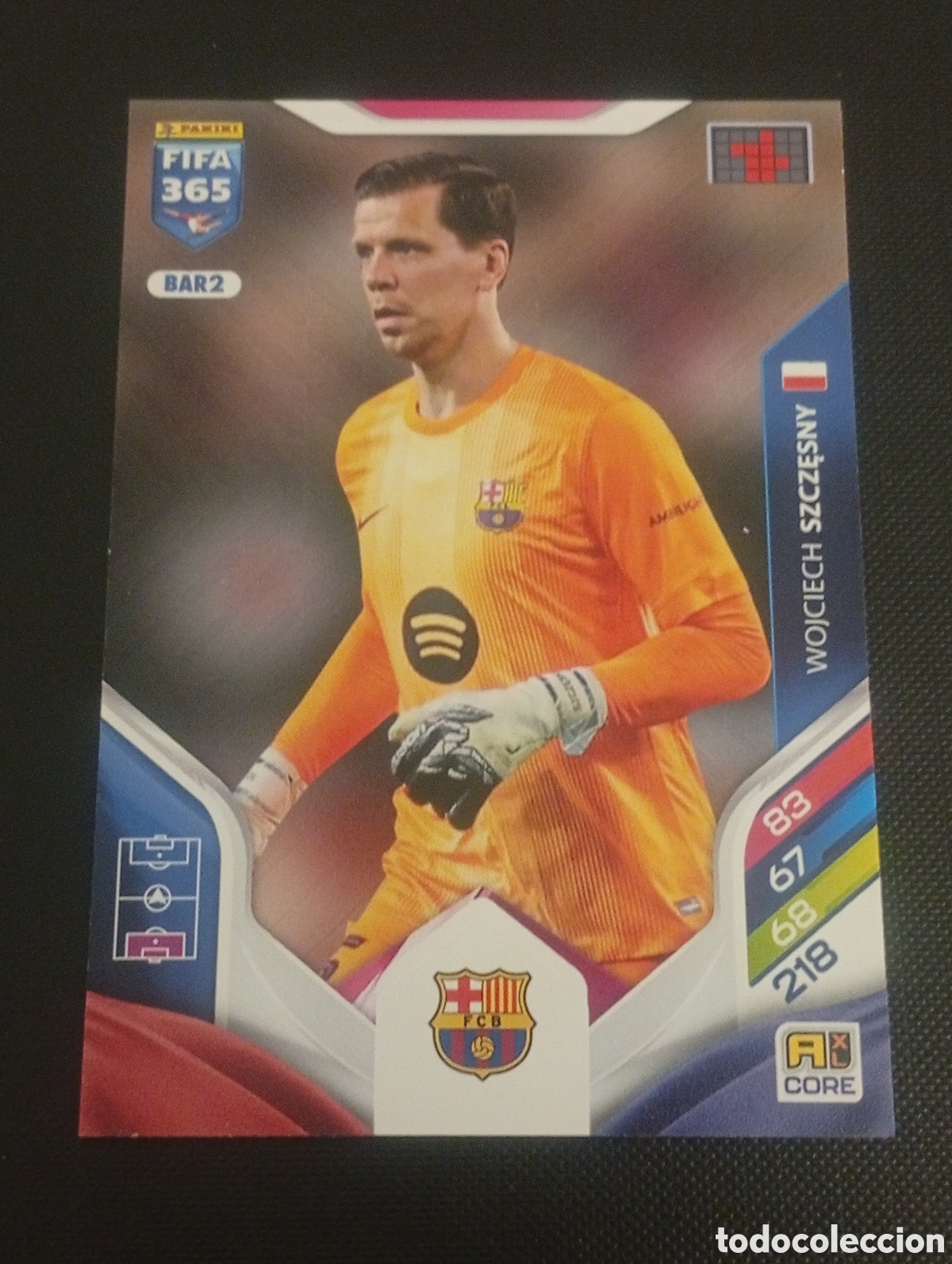 Cromos de Futebol: BAR2 core SZCZESNY BARCELONA POLONIA POLAND ADRENALYN FIFA 365 2025 2026 25 26 CROMO PANINI TOPPS