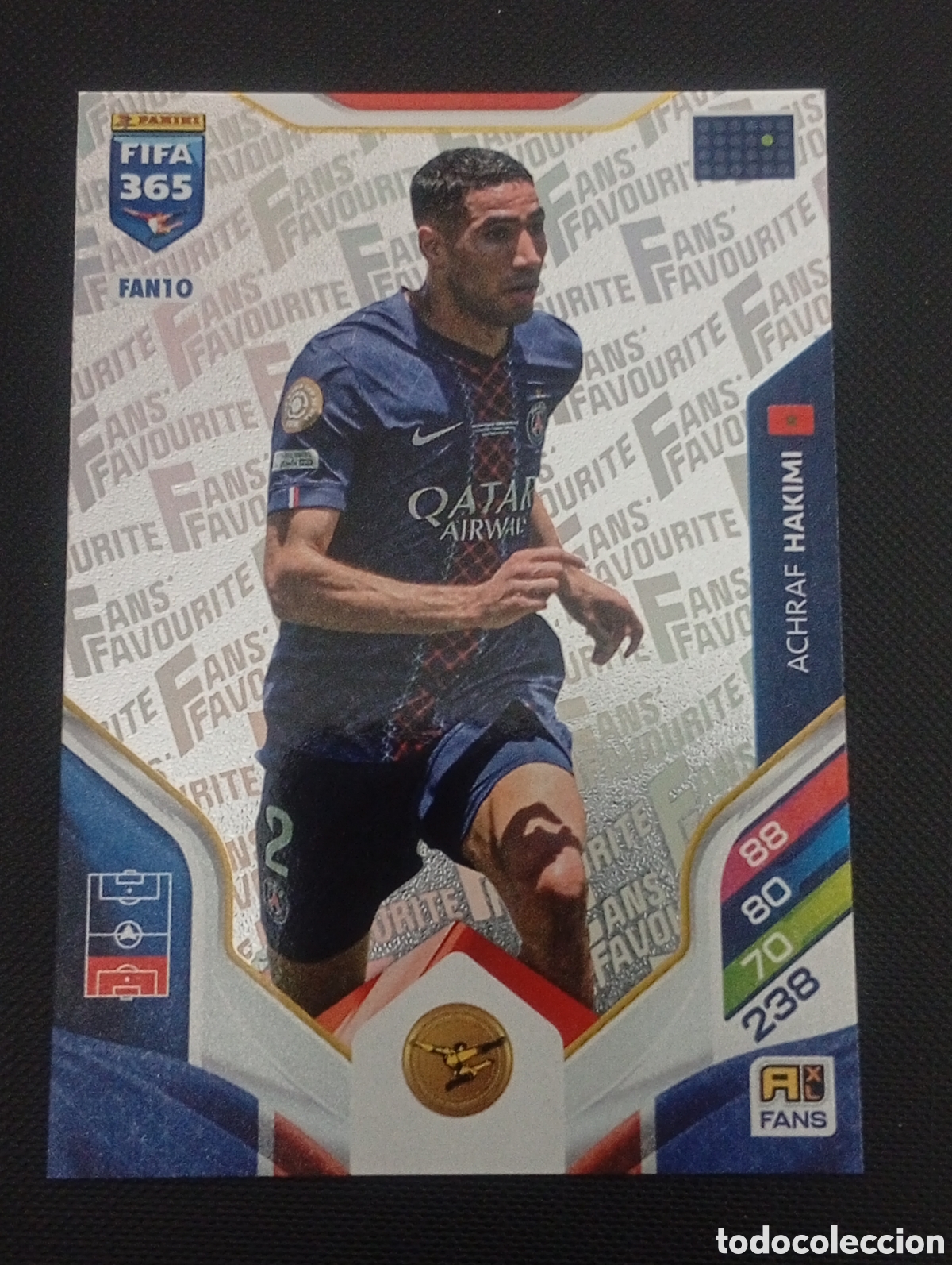 Fu&szlig;ball-Sticker: FAN10 base fan HAKIMI PSG ADRENALYN 365 2025 2026 25 26 CROMO PANINI TOPPS